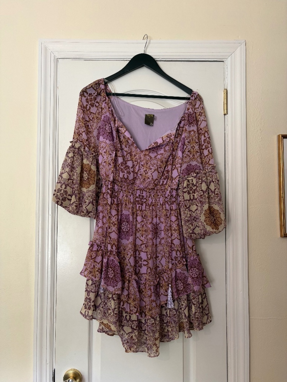 Bohemian Paisley Mini Dress